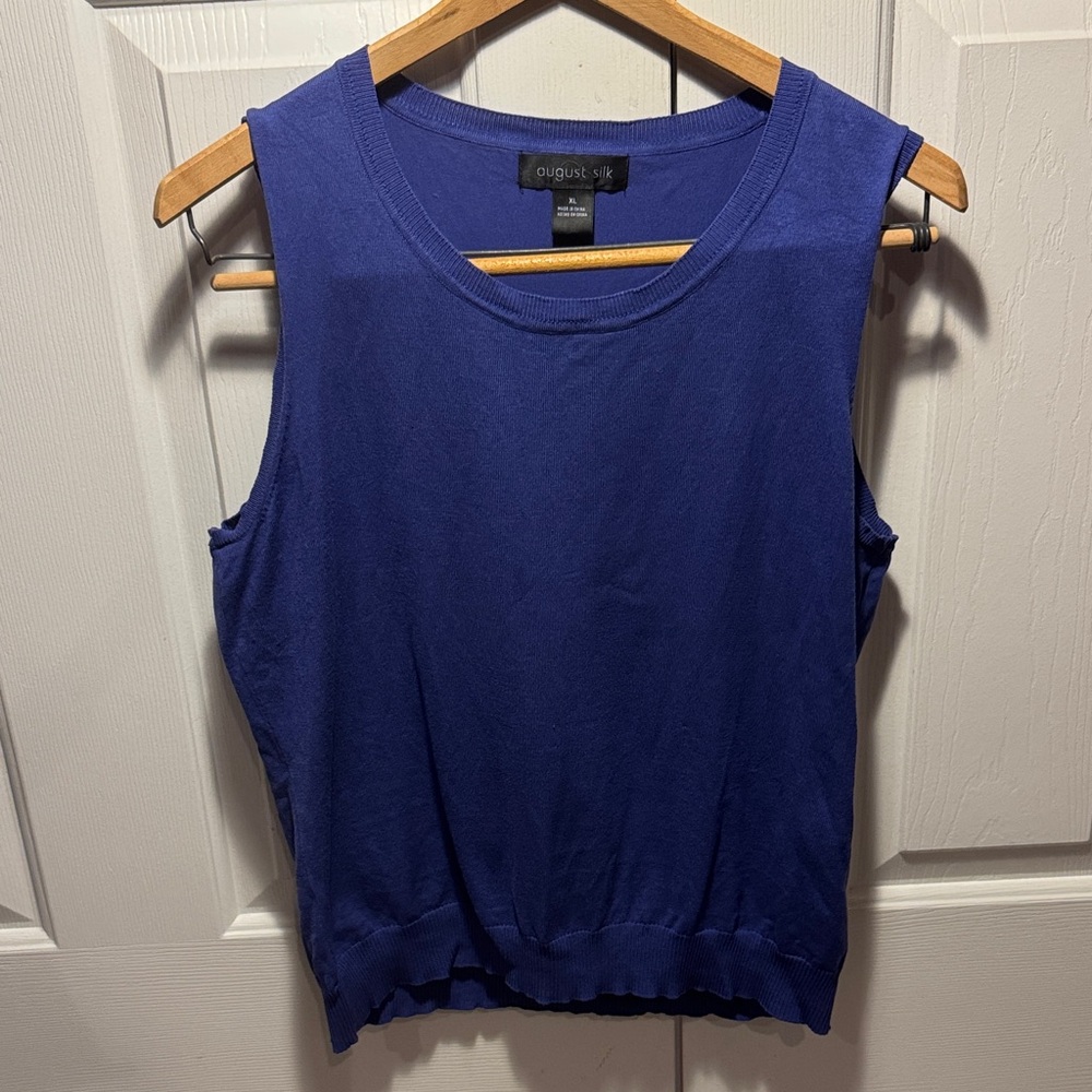 August Silk Women's Deep Blue Tank Top